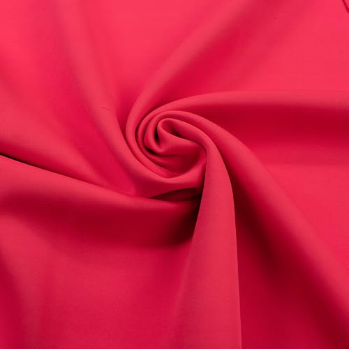 Neoprene Water Resistant Fabric, 2mm Thick, 140cm Width, Multiple Colours, Supplied by The Metre as One Continuous Length (Fluo Pink, Per Metre)