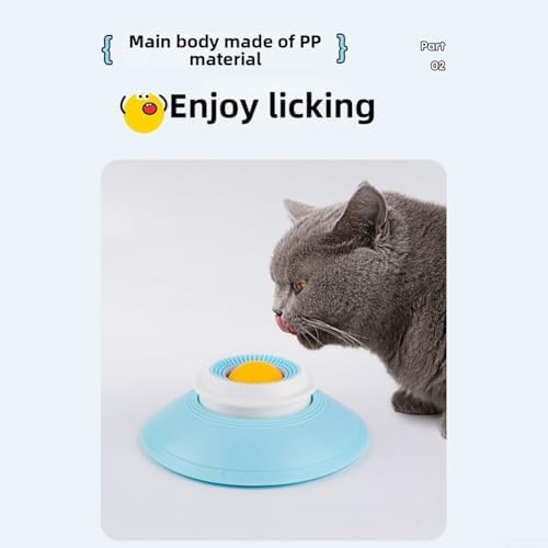 Sakin Yeme Davranışını ve Etkileşimi Teşvik Etmek için Vantuz Tabanlı Silikondan Yapılmış Esnek Köpek Yalama Kasesi (Sarı) - Görsel 7