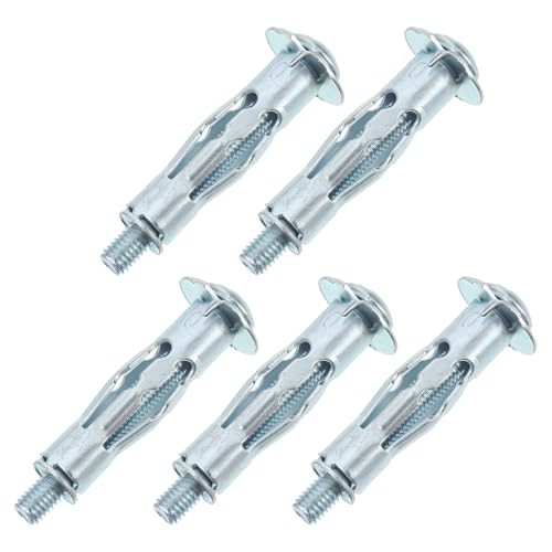 Alipis Anclajes Huecos 5x52 Mm 20 Piezas Tornillos de Fijación para Placas de Yeso Tacos Escayola Alta Resistencia para Reparador de Paredes y Pladur