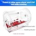 GSE Games & Sports Expert Acrylic Raffle Drum, Professional Raffle Spinning Cage for Tickets, Balls, Holds 5,000 Tickets (Small, Medium, Large Available)