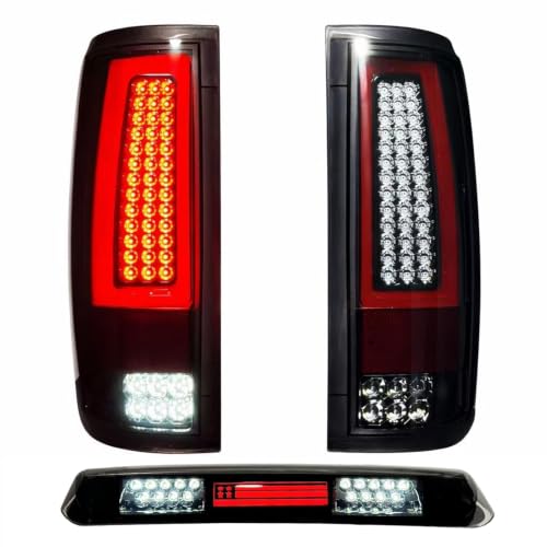 Suiwtaa All-in-One LED Tail light+3rd Third light Brake Cargo Lamp for 2004 2005 2006 2007 2008 Ford F150 Upgraded Version Rear Taillight and High Mount Stop Light Assembly FO2800182 5L3Z13405CA