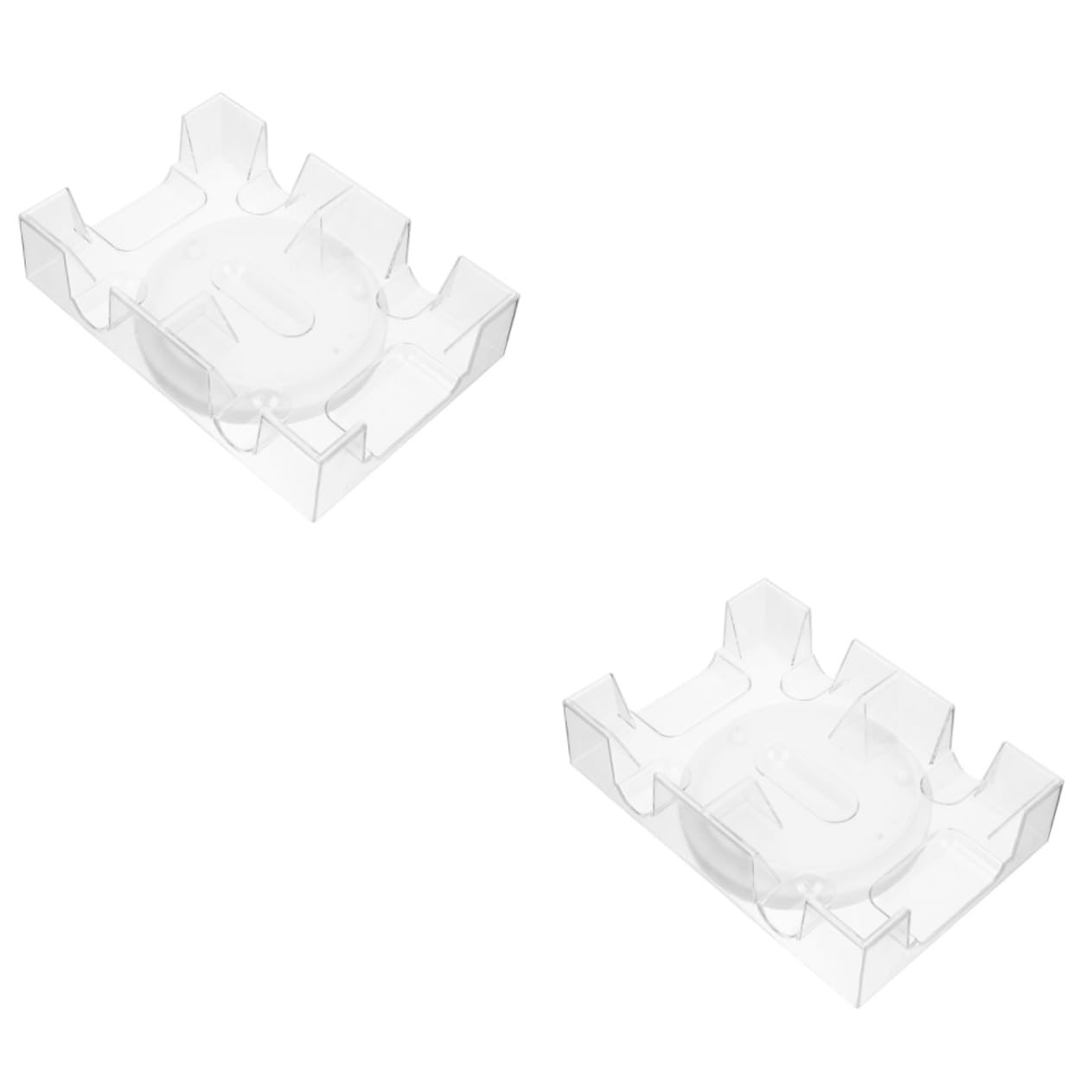 Abaodam 2stücke Drehbarer Kartenhalter Für Spielkarten Rotationsständer Mit Großem Stauraum Rutschfestem Design Und Elegantem Finish Für Kartenspiele Zu Hause Oder Unterwegs