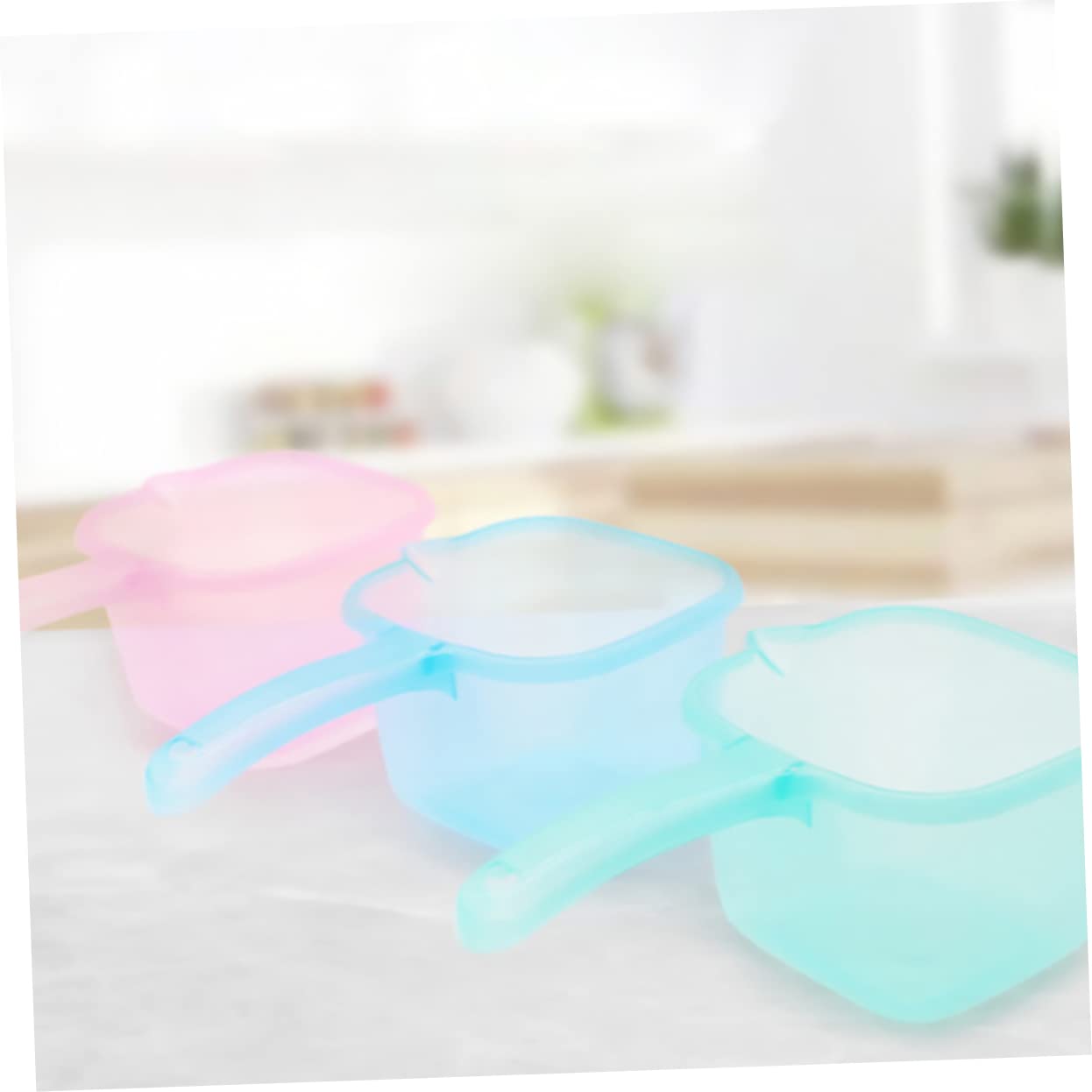 Mestolo per Domestico Quadrato in Plastico 4 Pezzi, Uso Cucina