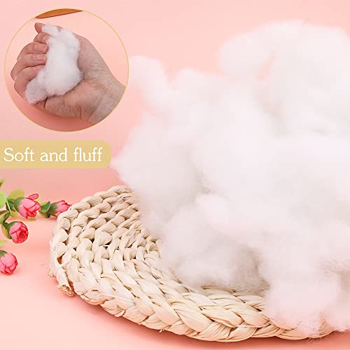 Image of BUTUZE 400g /14.1oz Polyfill Stuffing Fiber Fill, (2.1oz-4.4lb) White Premium Fiberfill Stuffing for Craft, High Resilience Crochet Stuffing, Stuffing for Stuffed Animals, Cotton Batting, Recyclable