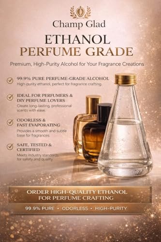 Image of Ethanol - Perfume Grade 99.9% Pure | High-Purity Ethyl Alcohol for Perfumery, Fragrance Making & Aroma Applications | Fast Evaporating | 100 ml x 2 (Pack of 2)