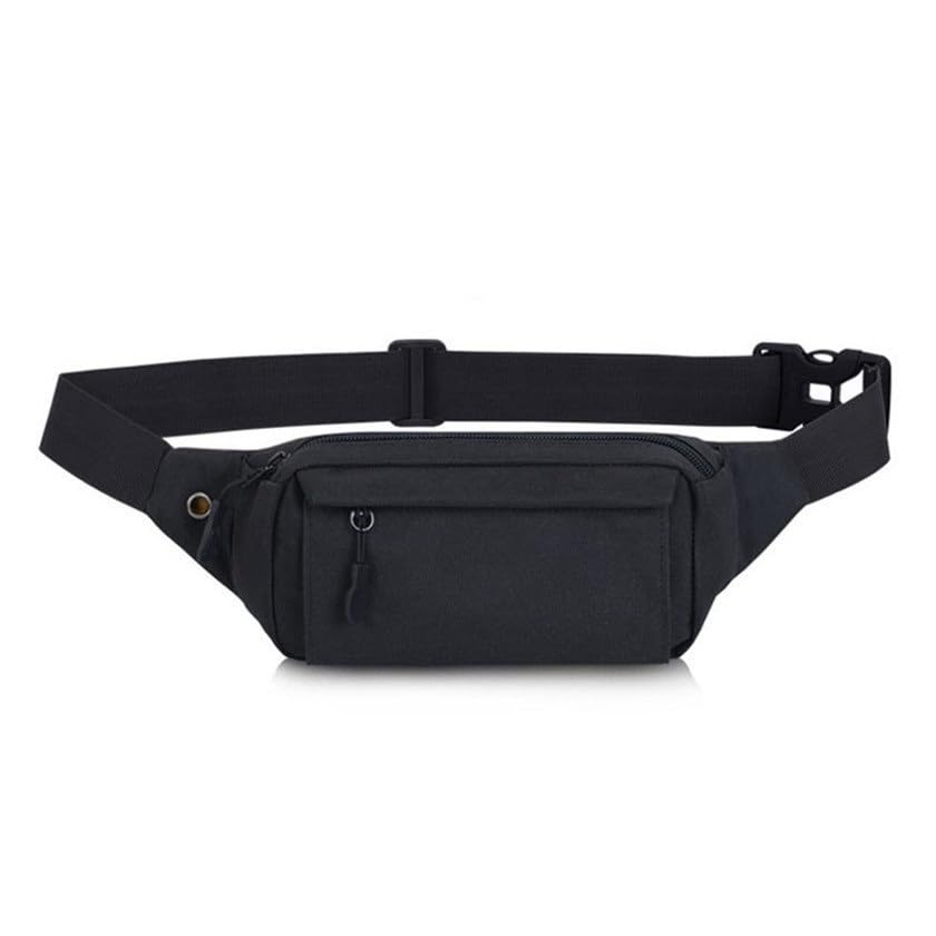 Torba na talię torba na talię mały pasek do biegania torba na pas biodrowy mini torby crossbody dla kobiet torba podróżna na zewnątrz, Czarny, Jeden rozmiar