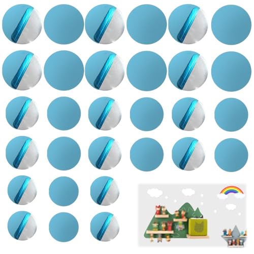 Image of Self-Adhesive Metal Plates for Tonie Shelf, 100 Strong Magnetic Pads for Tonies Figures, DIY Storage Organization, Multi-Size 15 /20 /30mm, Durable Stickers for Kids Room Decoration(Non Magnetic)