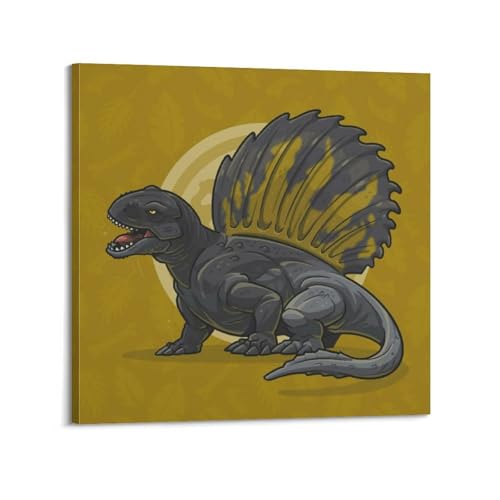 Poster dinosaure spinosaure de qualité premium sur toile tendue
