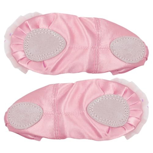 Aislor Girls Dance Shoes Princess Crown Ballerina Shoes Split Sole Slipper for Ballet Recital Stage Shows3