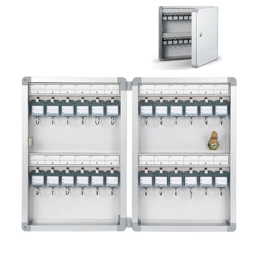 DYNAVERT キーケース キーロックボックス 大容量 24 のキーポジション 金属製 省スペース 防犯 多機能 鍵管理 印鑑収納 業務用 オフィス 寮 不動産企業適用