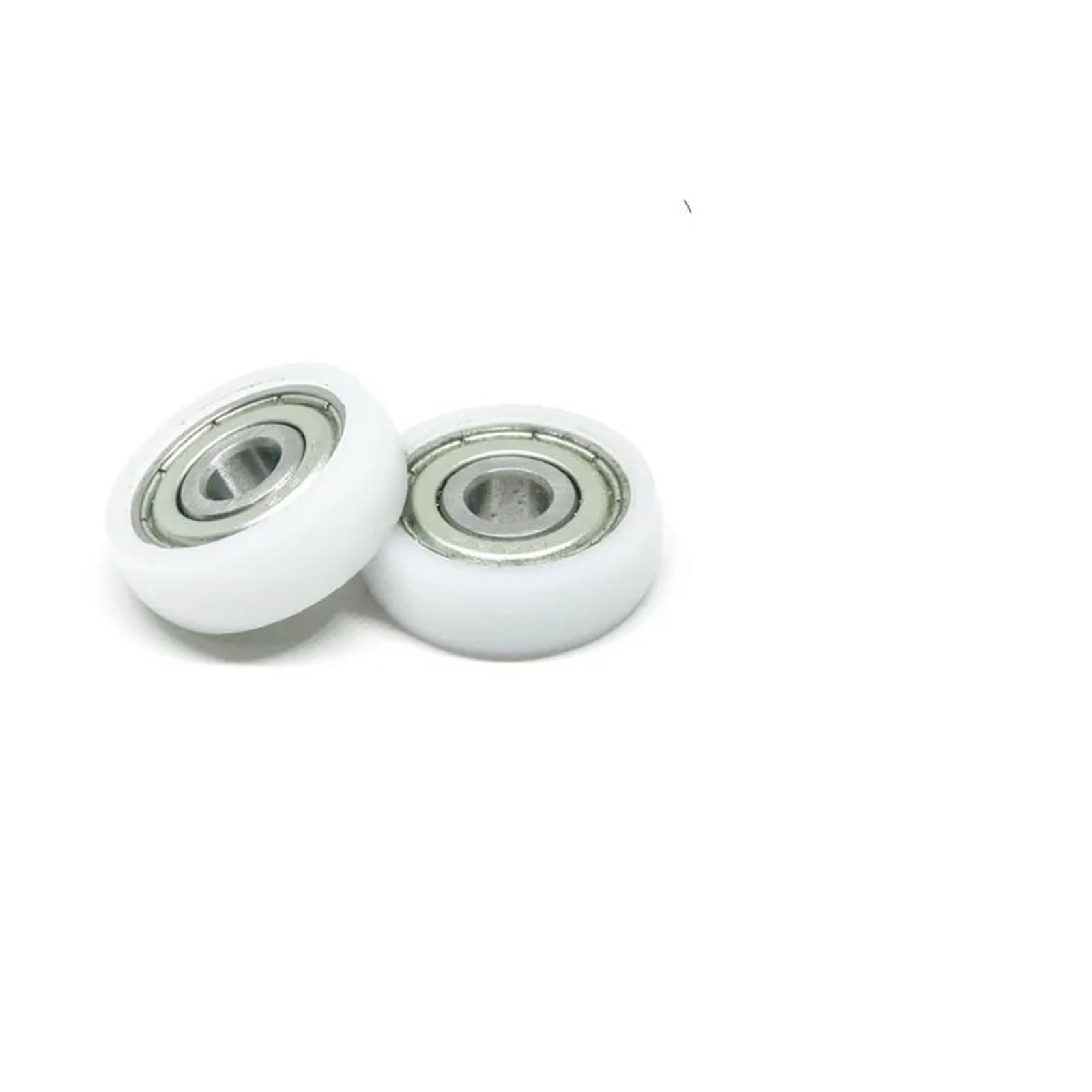 FQJYXWEWL 4-Pack 6x18x6 polyacetal Bearing Roller BSR68618-6 18 mm Diameter Aluminum Profile POM Guide Wheel 6 * 18 * 6 3D Printer Pulley(BSR62519-6 5x19x6mm)
