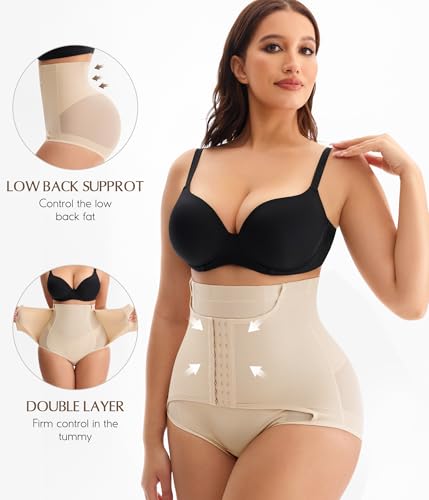 MERYOSZ Butt Lifting Panties High Waisted Tummy Control Shapewear for Women Waist Trainer Mesh Body Shaper Underwear4