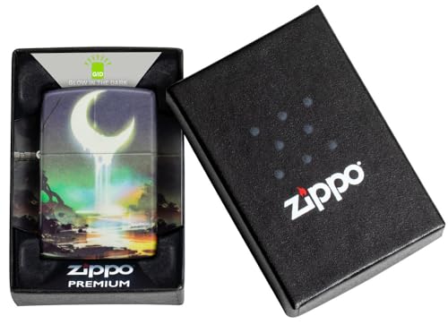 Image of Zippo Moon Dream Design 540 Color Glow in the Dark Pocket Lighter