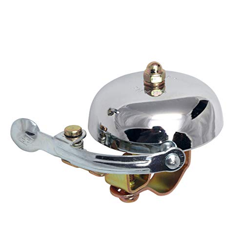 Crane Bike Bell, Chrome, Suzu Bicycle Bell, Made in Japan for City Bikes, Cruisers, Road Bikes or MTB, Fits Handlebar diameters 22.2 to 26.0mm