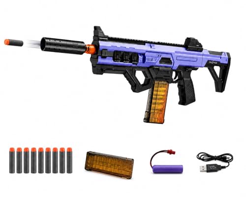 Image of Scar-L Gun Toy for Kids, Automatic Blazestrom Soft Bullet Machine Gun for Boys, Realistic Shooting Playing Gun with Foam Bullet, Scope & Magazine Guns for Adults