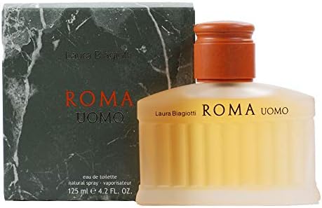 Laura Biagiotti Roma for Men - Classic and Elegant Scent - Opens with Grapefruit, Bergamot and Basil - Reveals Your Seductive and Masculine Side - Perfect for Date Night - 4.2 oz EDT Spray