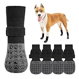 SCENEREAL Dog Socks to Prevent Licking Paws for Hardwood Floors Anti Slip, Dog Grippy Socks Shoes for Senior Small to Large Dogs, Dog Boots & Paw Protectors for Hot/Cold Scratching Pavement
