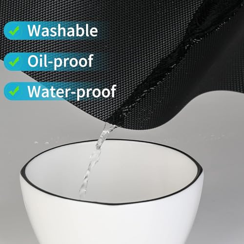 Image of Crasts Multipurpose Super Strong EVA Anti-Slip Kitchen Mats for Cupboard | Washable Shelf Liners for Kitchen Shelves, Cabinet Placemats (Black, 45W x 500L cm (5L m))