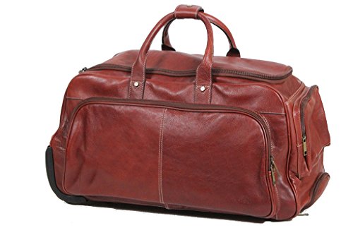 Sac de voyage Katana en cuir de vachette gras, bagage cabine d'exception