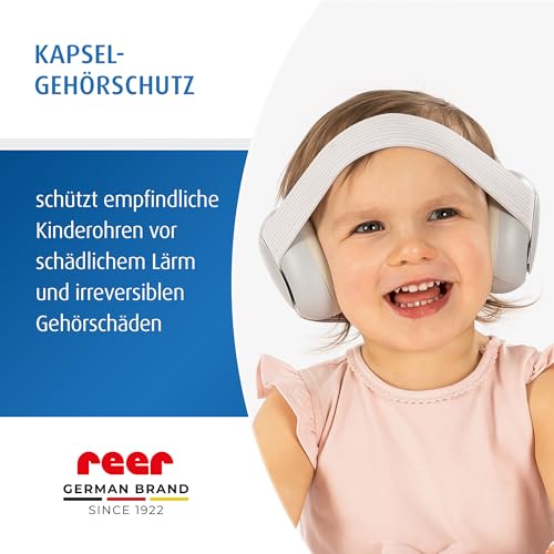reer SilentGuard Baby Gehörschutz, In Deutschland auf Sicherheit getestet, weich und leicht für den empfindlichen Baby Kopf, mitwachsend… – Ansicht 2