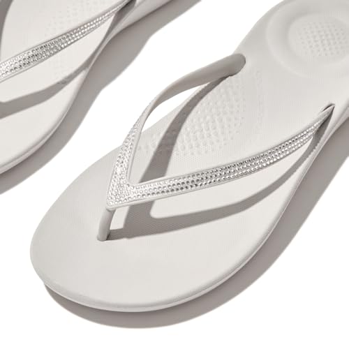 Image of FitFlop Women's iQUSHION Ombre-Sparkle Flip-Flops