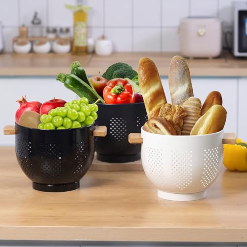 Jygmco 5.5 QT Colanders With Wood Handle thumb #5