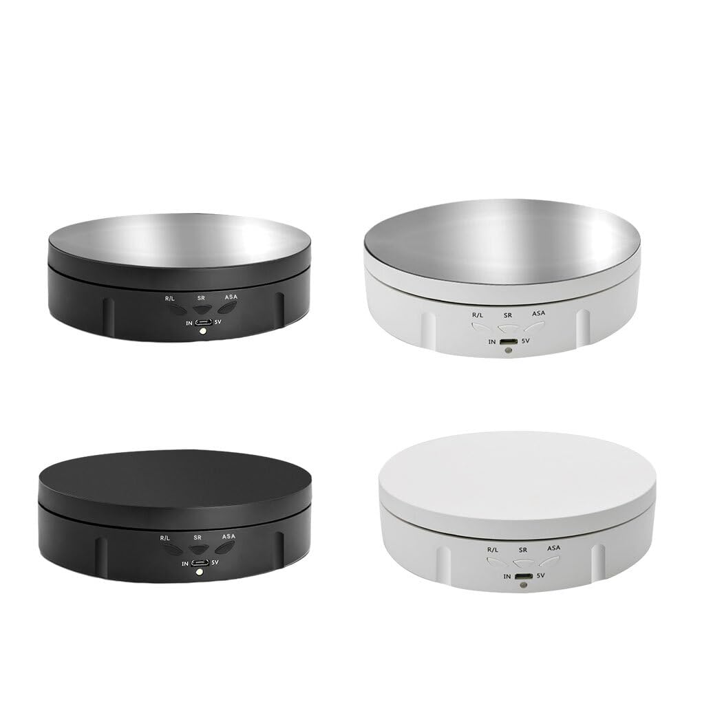 Giradischi Telecomandato 360° Per Fotografia - Piattaforma Rotante Elettrica Con Ricarica USB E Forte Capacità Di Carico - Perfetto Per Mostre E Video