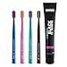 Curaprox Black is White Toothpaste Charcoal Whitening Set + CS 5460 Toothbrush Trio Pack