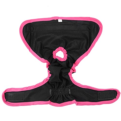 Image of Reusable Female Dog Diapers Washable Black Sizes S M L Sanitary Wraps Panties for Heat Cycle 100+ Washes Prevents Home Mess During Estrus