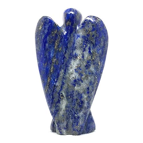 Nelson Creations, Llc Lapis Lazuli 2 Inch Hand-Carved Guardian Angel Figurine #TOP5