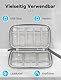 BESPOTCL USB Tasche, Aufbewahrungstasche für USB Sticks Electronic Accessories Storage Bag für Sticks Organizer mit 11 Steckplätze kompatibel mit SanDisk, SamData, SD Card, Kabel, Grey