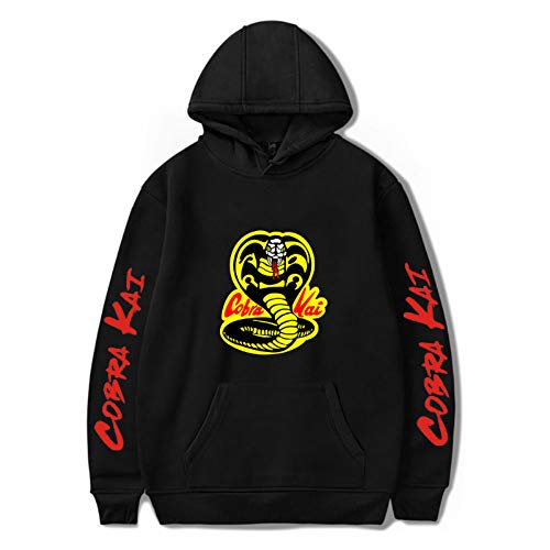 JDSWAN Unisex Cobra Kai Felpe con Cappuccio Serie