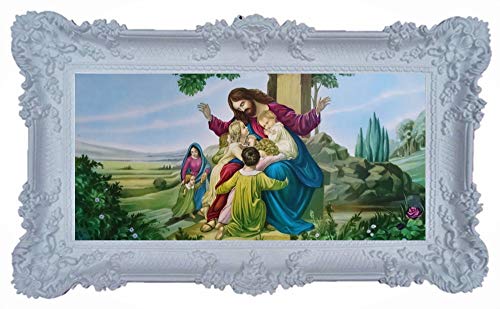 Immagini sacra di Gesù e i bambini votive