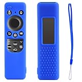 TOKERSE Silicone Remote Case for Samsung TV Remote 2023 New BN59-01432J BN59-01432A BN59-01432 TM2360E TM2361E Smart TV Solar Remote Control Protective Skin Sleeve Case Cover with Lanyard - DarkBlue