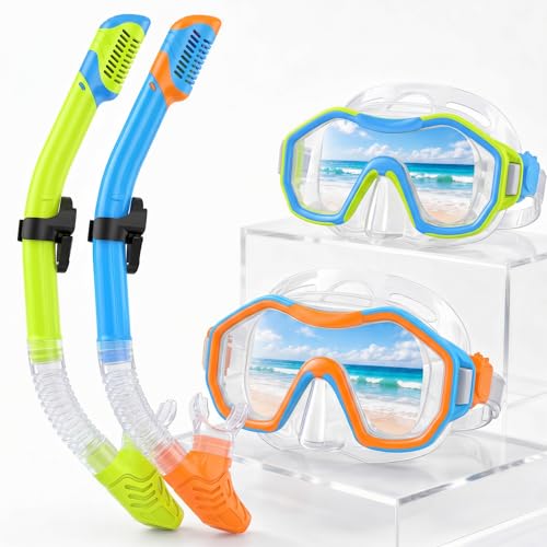 Juego de esnórquel para niños ideal para vacaciones de verano en la playa y exploración marina