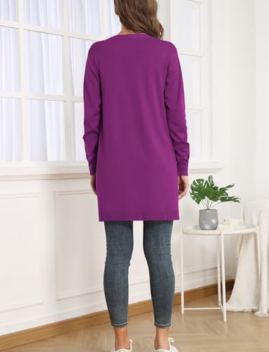 Image of VIISHOW Women's Classic Cardigans Long Sleeve Open Front Casual Knit Cardigan Sweaters Coat Soft Outwear