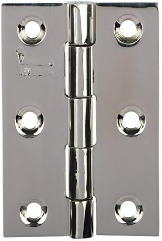 ssiskcon 3 Inch X 16 Gauge 1.7mm Thick/Pack of 20 Stainless Steel Window Door Butt Hinges Glossy Finish Classic Series Normal Movement