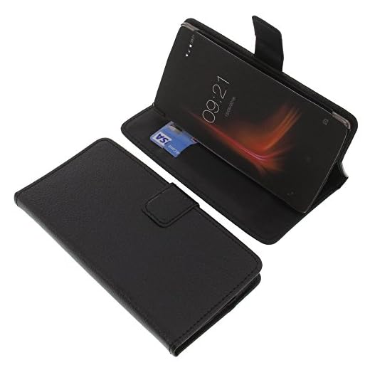 foto-kontor Funda para Vernee Apollo Lite Estilo Libro Negra Protectora