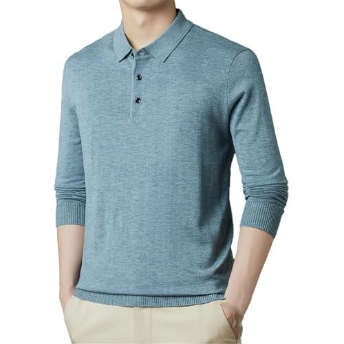 Spring and Autumn Men's Loose Leisure Top Collar Underwear Knitted Sweater Sweater4