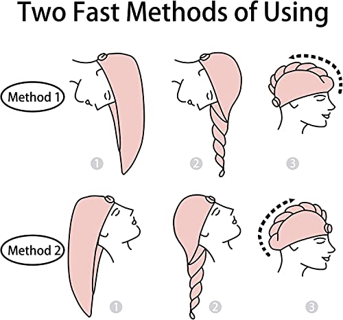 Wyzzbp Microfiber Hair Towel Wrap For Women, 2 Pack 10 Inch X 26 Inch Super Absorbent Quick Dry Hair Turban For Drying Curly Long Thick Hair Rose Purple #TOP1