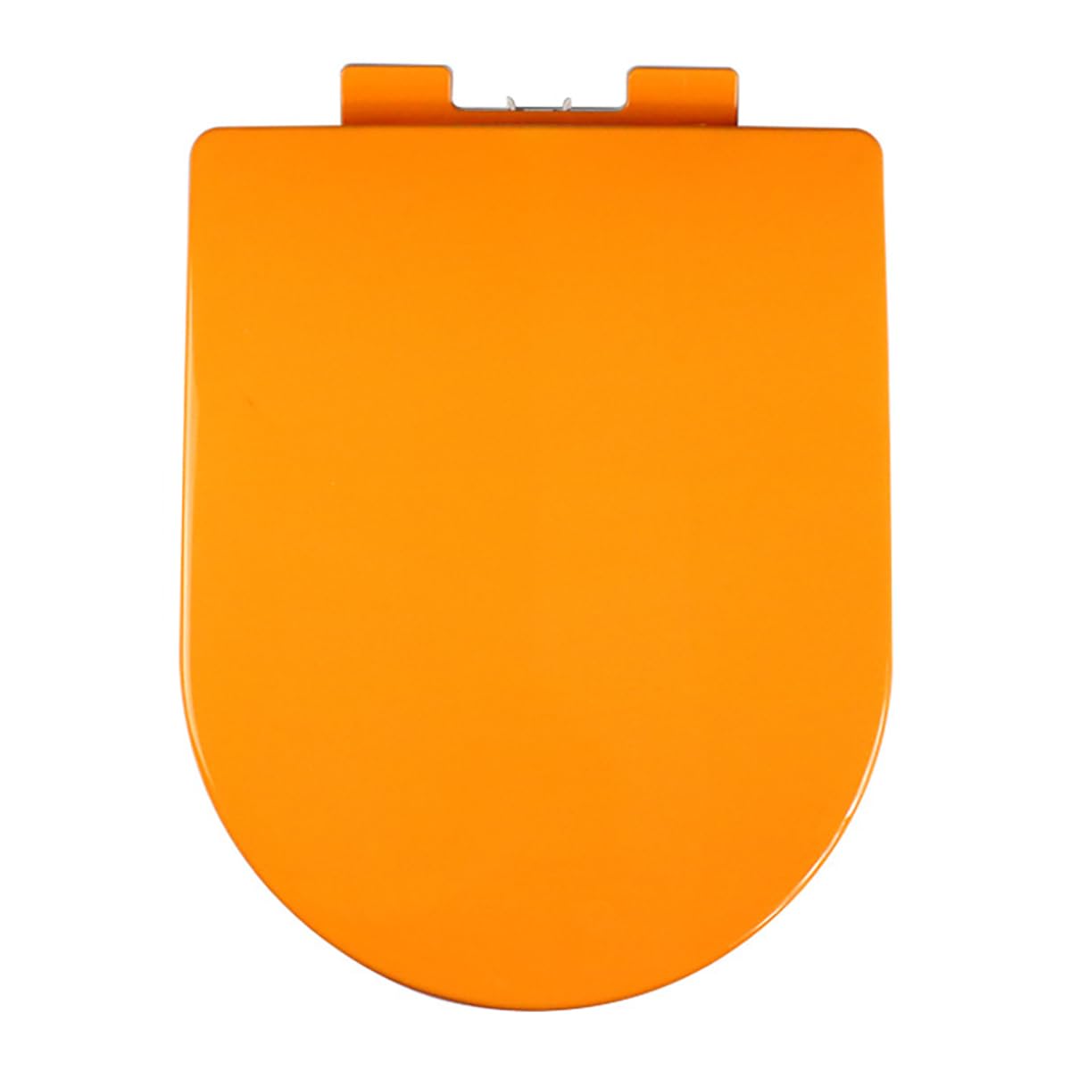 Ldhsjh Orange Quiet Close No Slam U-Shaped Pp Toilet Seat, Easy Install Clean Replacement Fits Most Toilets, Adjustable, Lightweight, Durable, Portable, User-Friendly, Compact, Slow
