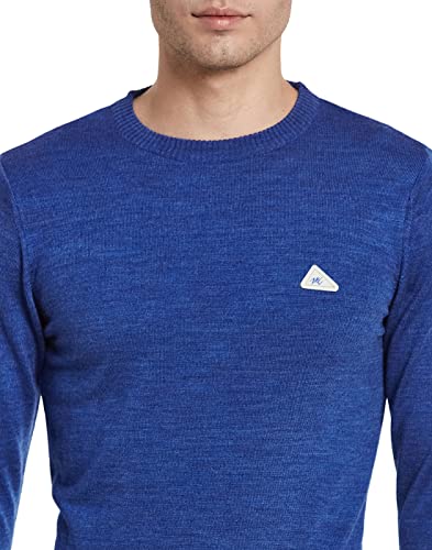 Image of Monte Carlo Mens Blend Wool Solid Round Neck Pullover