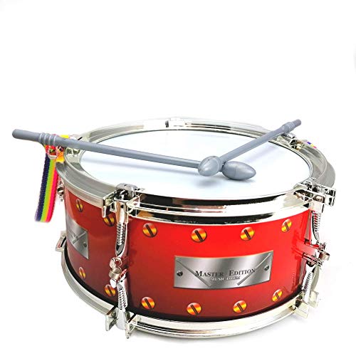 STUWU Marschtrommel 22 cm aus Kunststoff Kindertrommel Trommel mit...