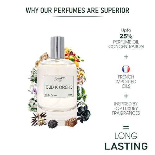 Image of Oud K Orchid | Luxury Men Eau De Parfum | Woody Earthy Warm Spicy | Perfume Spray for Man | Strong & Long Lasting Fragrance | Luxury Gift for Him | 100 ml