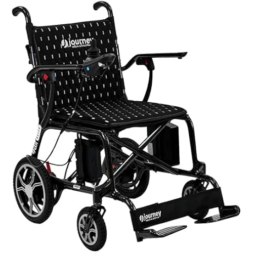 Journey Air Elite Electric Power Chair - Lightweight Foldable Battery Powered Wheelchair for Adults & Seniors - 240lb Weight Capacity & TSA-Compliant