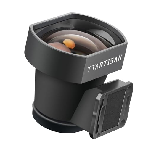 TTARTISAN Viseur optique externe 35 mm avec lignes de cadre de 35 mm, verre multicouche, boîtier en aluminium aéronautique, support de sabot de flash, viseur d'appareil photo léger de 25 g
