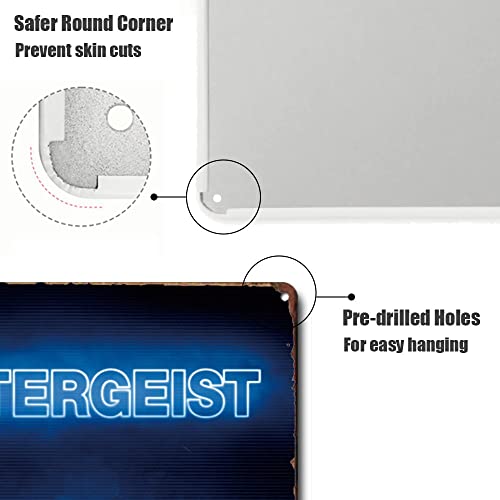 Poltergeist 80S Classic Movie Posters Horror Movie Tin Signs Retro Metal Movie Tins For Bar Pub Home Cafes Wall Decor, 8X12 Inch (20X30 Cm) #TOP5