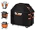 Enzeno Grillabdeckung wetterfest, 120x60x120cm Gasgrill Grillabdeckung Grill schutzhülle Staubdicht Grill Abdeckplane für Weber, Brinkmann, Char Broil - Schwarz