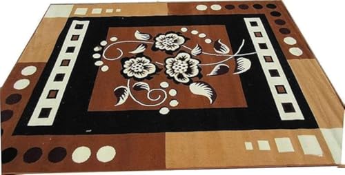 Image of Soft Modern Washable Beautiful Acrylic Rugs for Home Decor Living Room 7x10 feet (210 x 300 CM) Gold