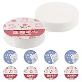 MOTHNUR 10 piezas Toallas Desechables Comprimidas Mini Portátiles Vegetales Seguras para y Uso Diario Paquete Conveniente para Limpieza Rápida